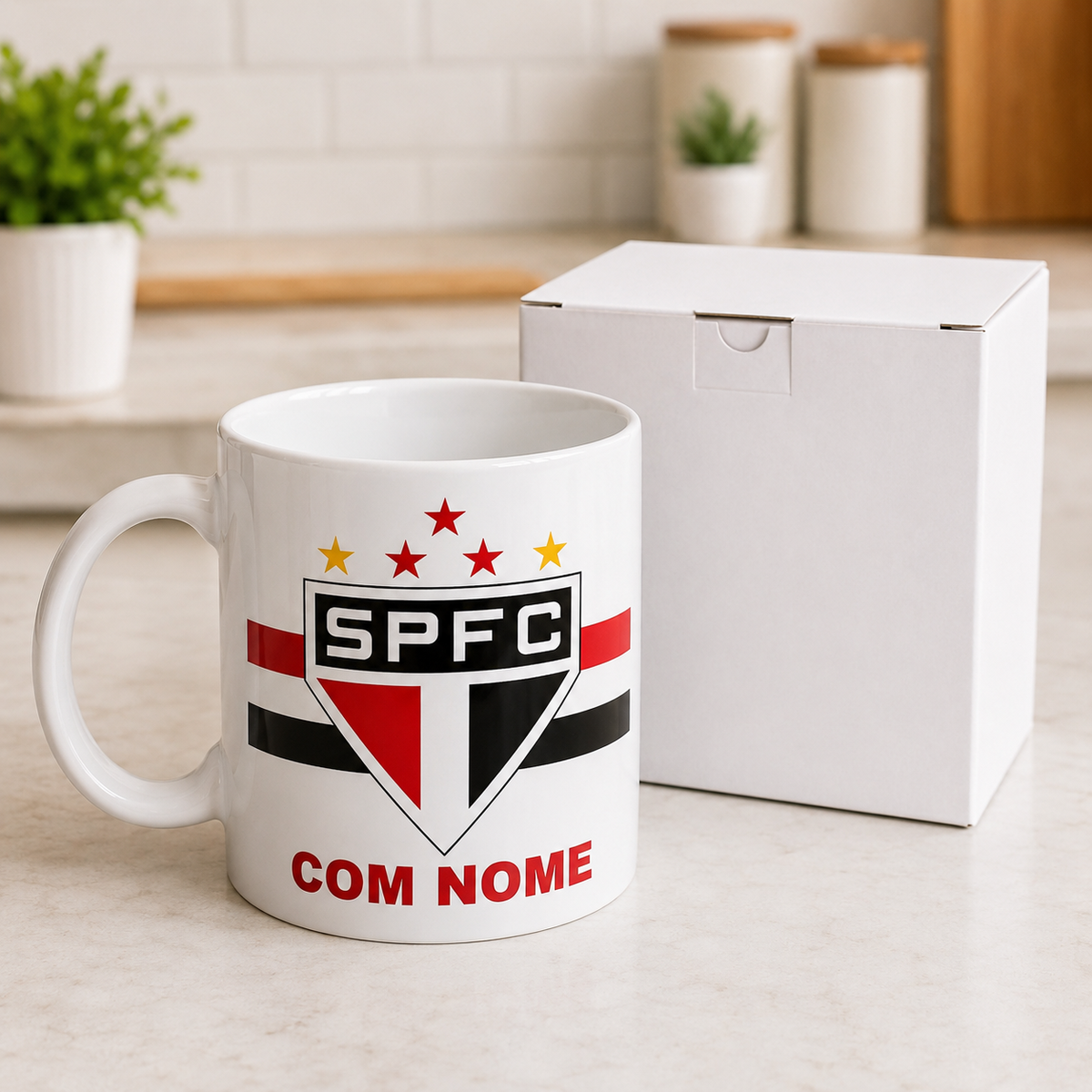 Caneca São Paulo Personalizada Com Nome - Para Presente