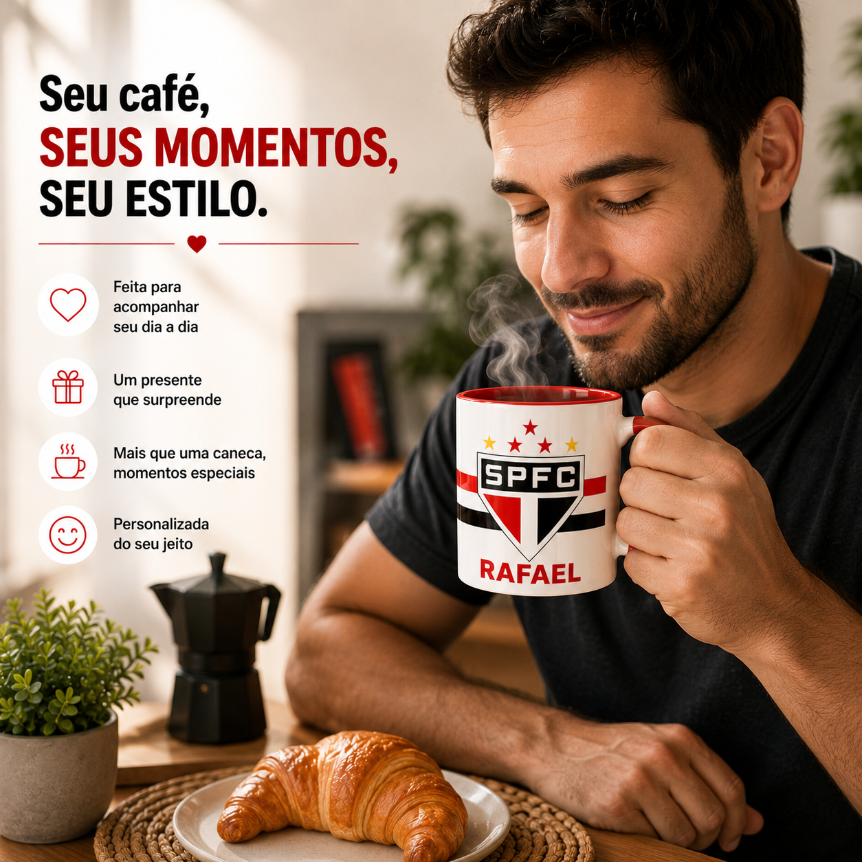 Caneca São Paulo Personalizada Com Nome - Para Presente