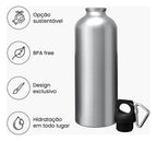 Garrafa Squeeze Times de Futebol Personalizada com Nome 600ML