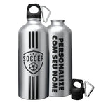 Garrafa Squeeze Times de Futebol Personalizada com Nome 600ML