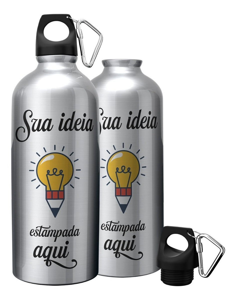 Kit 15 Garrafas Squeeze Personalizada Com Logo Foto Nome