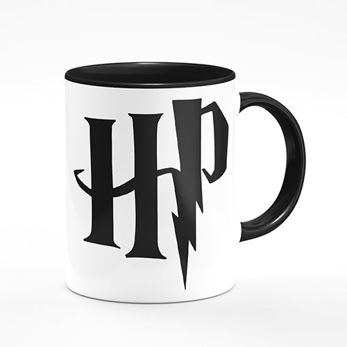 Caneca Cerâmica Harry Potter Basic Alça Preta