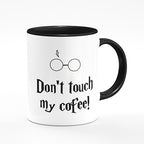 Caneca Harry Potter Don't Touch My Coffee Alça Preta