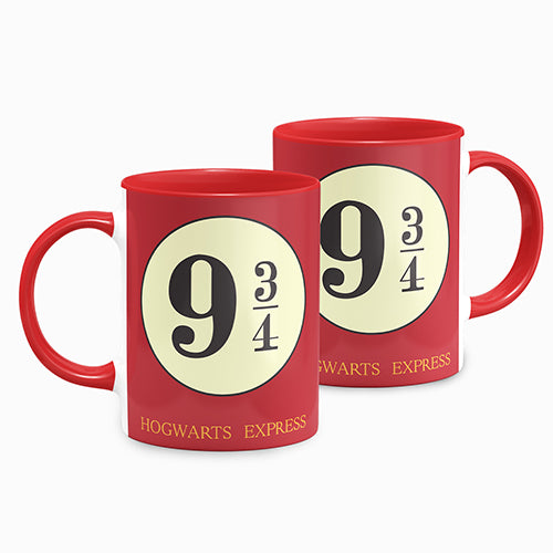 Caneca Harry Potter Hogwarts Express 9 3/4 Alça Vermelha