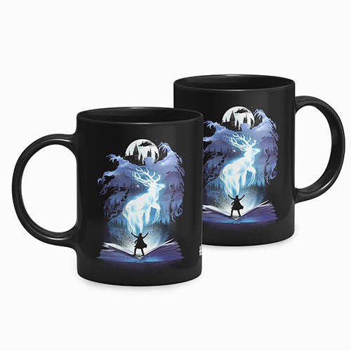 Caneca Preta Harry Potter Expecto Patronum