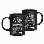 Caneca Preta Harry Potter Avada Kedavra B*tch