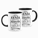 Caneca Harry Potter Avada Kedavra B*tch Alça Preta