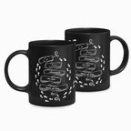 Caneca Preta Harry Potter Mapa Do Maroto Juro Solenemente