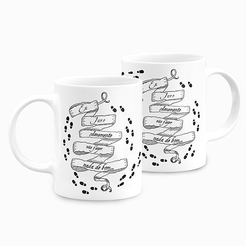 Caneca Harry Potter Mapa Do Maroto Juro Solenemente
